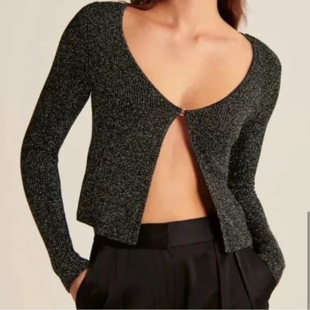 NWT Abercrombie & Fitch Sparkle knit cardigan